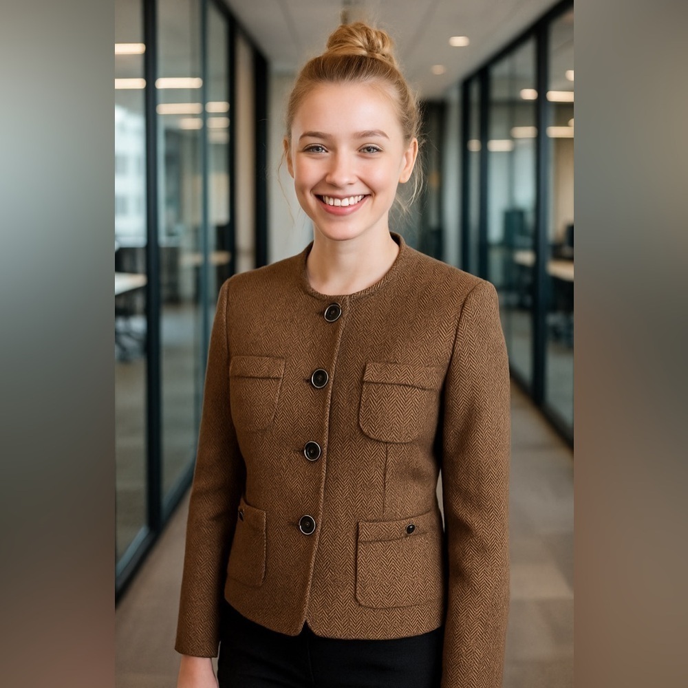 Cabi Herringbone Blazer – Size Small (S/CH/P)